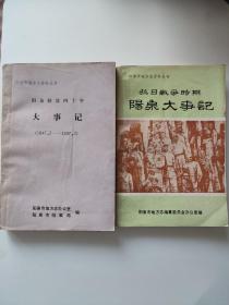 抗日战争时期阳泉大事记  阳泉解放四十年大事记（1947.5-1987.3）