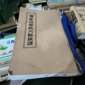 张家山张氏六修族谱 前后有破损看图