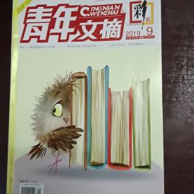 青年文摘 彩版   2019 5月上半月刊       2019  9      内页《易烊千玺  我的偶像》1面（私藏书    实物拍照）