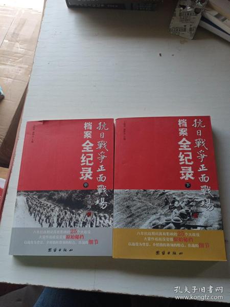 抗日战争正面战场档案全纪录（上、中、下）