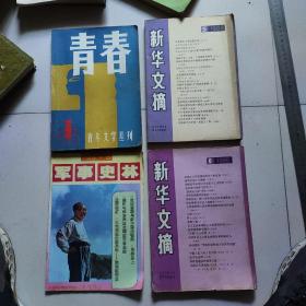 《新华文摘》四本书，合售十元。