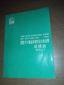 1988年中国福建国际龙舟邀请赛成绩册
