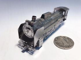 成品出售：D51 498 蒸汽机车金属模型  手掌大小