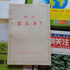 列宁～怎么办？（品相以图片为准）