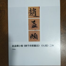 赵孟頫罕见小楷二种巜鲜于府君墓志》《七观》，学钟繇和王献之书法时的两个代表作