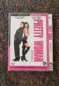 电影《风月俏佳人 Pretty Woman》DVD，（美版 又名漂亮女人， 1990 理查基尔 茱莉亚罗伯茨 主演） LD镭射影碟， 首版 电影原声 正版全新未拆封）