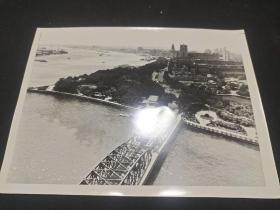 70－80年代黑白老照片   上海外白渡桥  20－15厘米