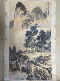 吴石仙山水画卷轴名人山水画手绘山水画山水墨画纯手绘字画