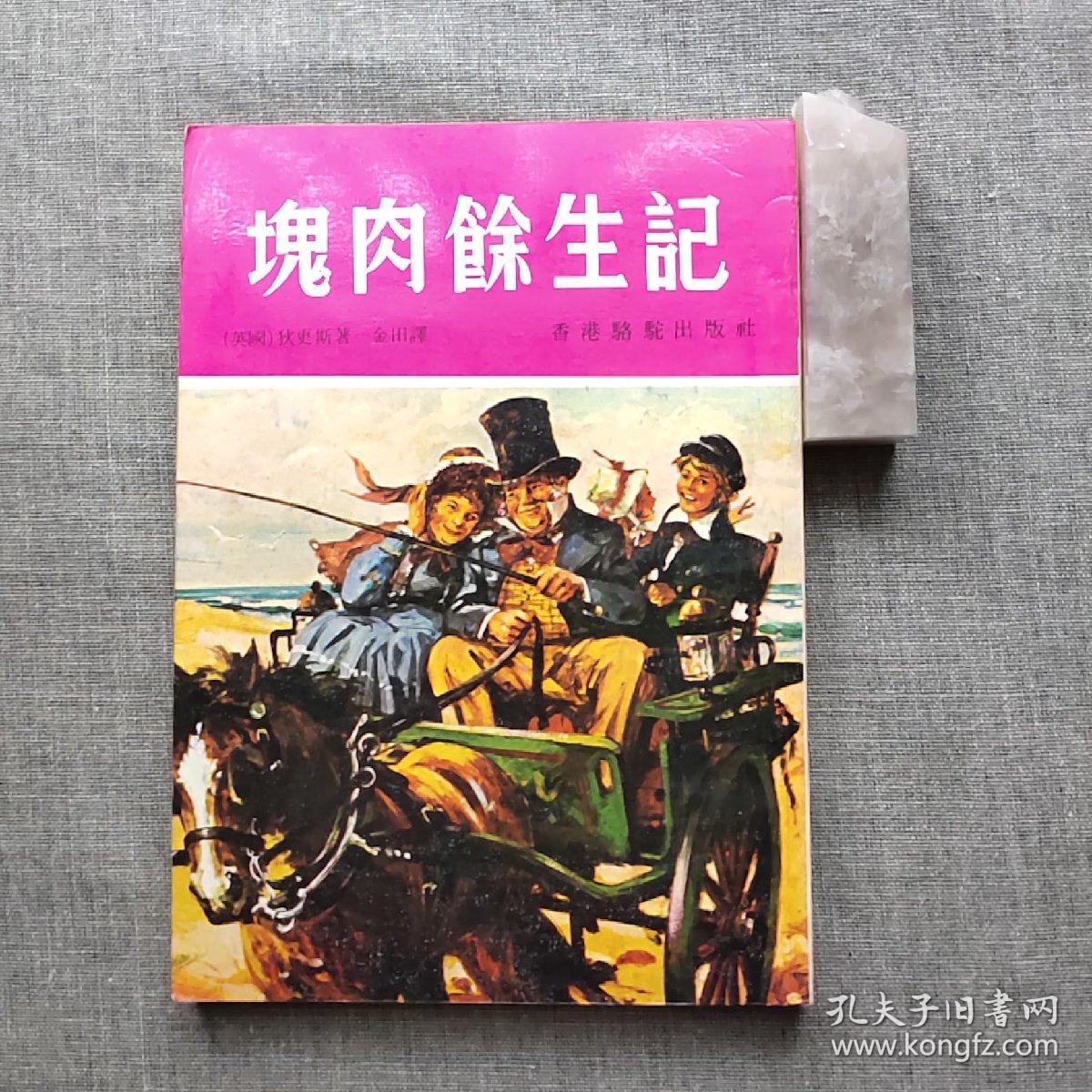 孔网仅见：块肉余生记（香港骆驼出版社，1981年1月初版，带插图，有黄斑，品相如图，价包快递）