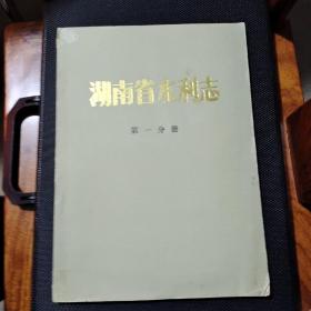 湖南省水利志(第一分册)