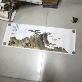中国植绒画（苏州植绒画）：山水画