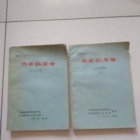 《陕西歇后语》81年16开油印全两册，陕西民间文学丛书之二，实物拍摄品佳详见图