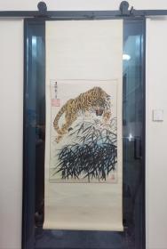 王树铮老师作品（上山虎）、保真、保手绘