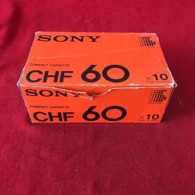 SONY CHF 60索尼磁带原装未拆封全新磁带一盒10盘