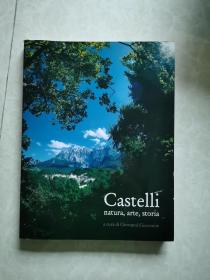 英文原版：Castelli   natura，arte，storia卡斯泰利：自然，艺术，历史（大16开画册）