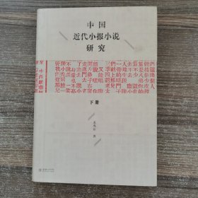 中国近代小报小说研究(下册)(精)