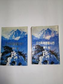 朝鲜族革命烈士传第一集：朝鲜文（馆藏书）印数1500册
