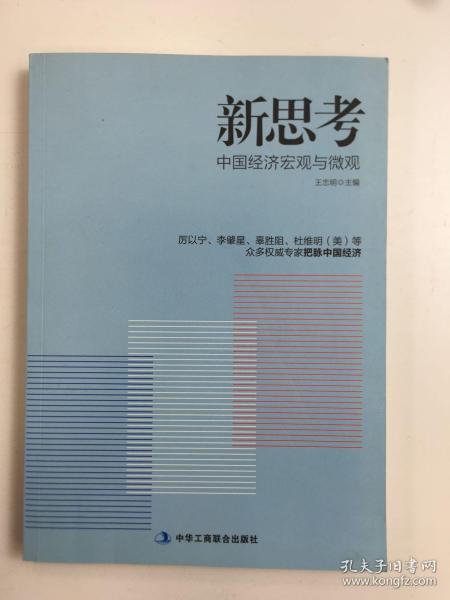 新思考——厉以宁、李肇星、辜胜阻、杜维明（美）等众多权威专家把脉中国经济，提出问题并研讨与回答解决之道