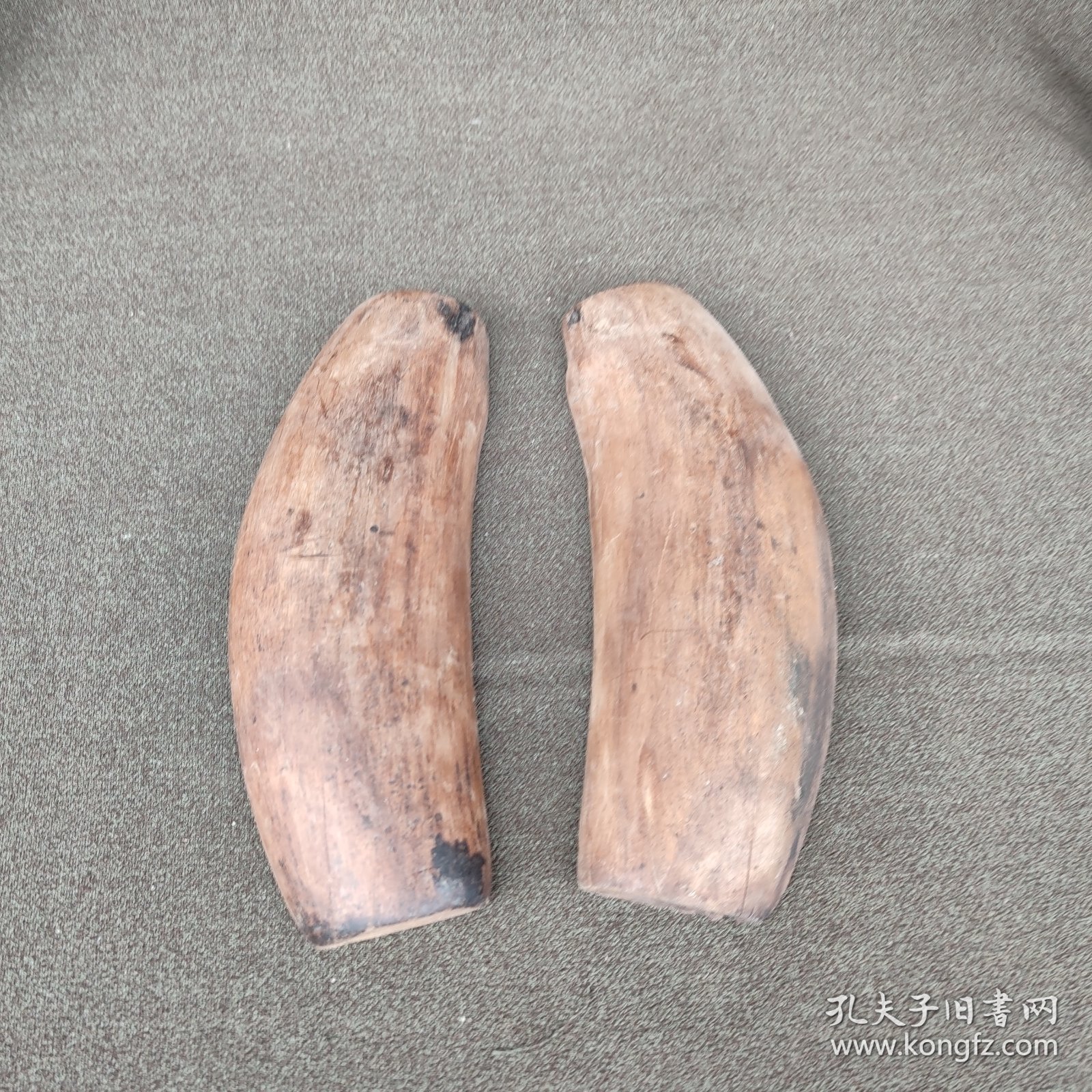 晚清民国左木卜卦板一对