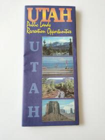 外文地图 美国 犹他州旅行指南