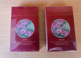 掼蛋国画牡丹扑克牌—黄国强牡丹作品（两副）