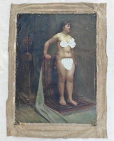 高炬人体艺术油画“女人体”9974