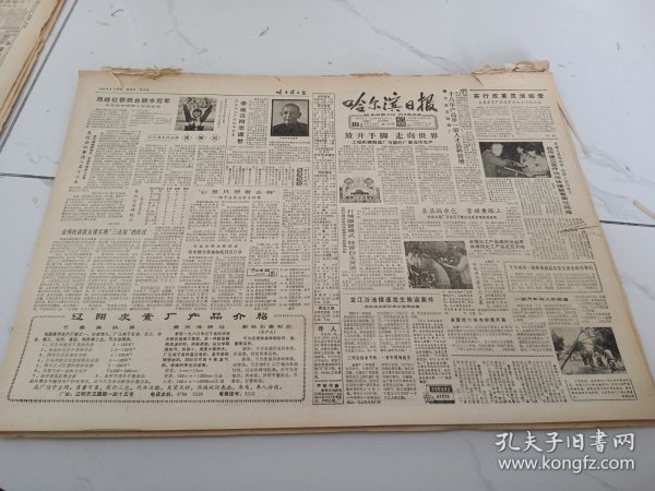 哈尔滨日报1984年8月12日，李维汉同志逝世