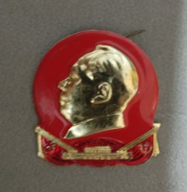 庆祝九大大庆毛主席像章