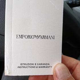 EMPORIO ARMANI 阿玛尼手表说明书