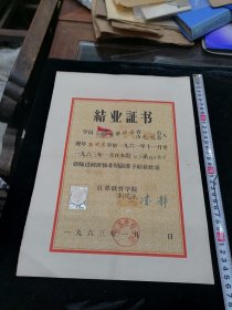 1963年江苏教育学院（现江苏第二师范学院）数学系教师进修班结业证书