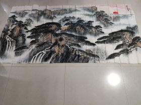 张登堂八尺软片山水画