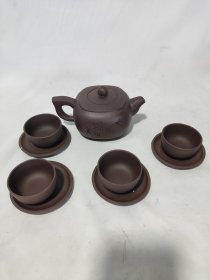 怀旧民俗老物件名家手工紫砂壶一套家居客厅博古架摆设收藏佳品不多见