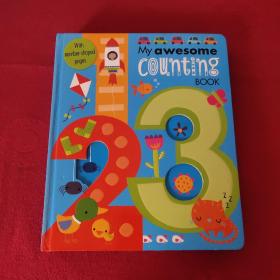 英文原版 My Awesome Counting Book 123 儿童数字启蒙书 镂空异