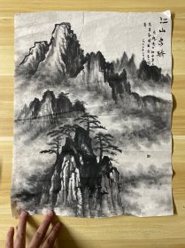 无款山水，36×46