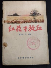 红花才放红【吴静波 插画】红色题材，农村题材