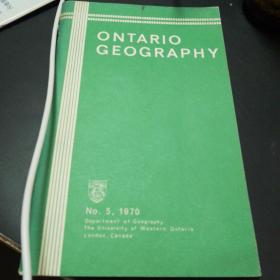 【馆藏英文正版】ONTARIO GEOGAPHY ，1970.5 安大略地理