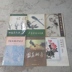 6本花鸟画书。自然旧、内无划。