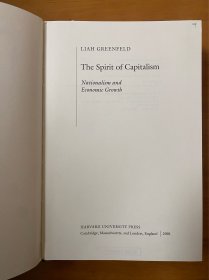 The Spirit of Capitalism : Nationalism and Economic Growth