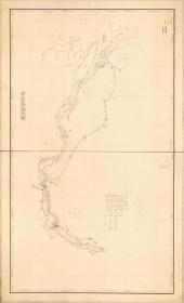 古地图1882 江苏长江海图。纸本大小138.63*84.62厘米。宣纸艺术微喷，复制。