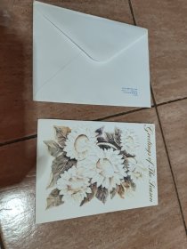 凹凸贺卡一张