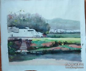 张晨燕乡村风景油画