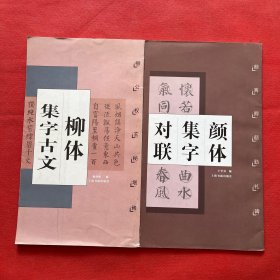 柳体集字古文：玄秘塔，颜体集字对联（两本合售）