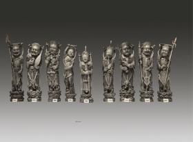 现货，编号153、171、219、323、459，《神工匠心——中国古代象牙雕刻》
       Uncanny Workmanship:Ancient Chinese Ivory Carvings
     开本：42厘米×28.5厘米
页数：1644
重量约：25公斤
    （全三卷）沙逊之藏966件，中、英双语解说，全球限量发行500部，版权页印有专属编号。