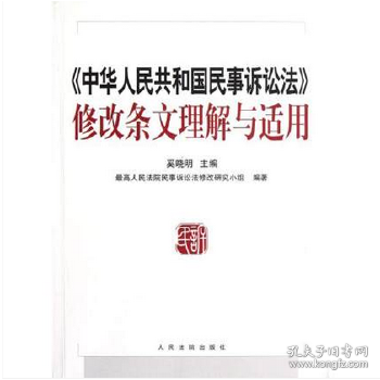 《中华人民共和国民事诉讼法》修改条文理解与适用