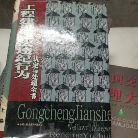 工程建设违法违纪行为认定与处理全书  上，下两本