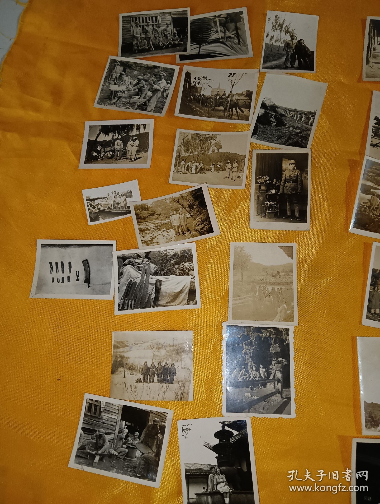 原20集团军江苏松江女子中学张景玉抗美援朝系列照片52张合出。