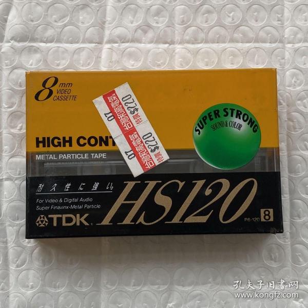小录像带：TDK HS120 8mm  空白带 金属带（未拆无退换）