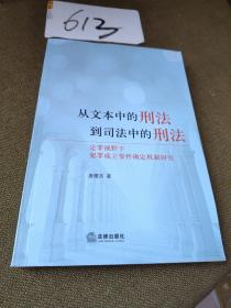 从文本中的刑法到司法中的刑法：定罪视野下犯罪成立要件确定机制