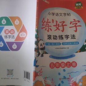 2022新版练字帖汉之简五年级上册语文同步人教部编版小学生专用每日一练笔画笔顺写字汉字描红临摹生字词练习
