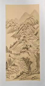 无款山水卡纸小品（2）